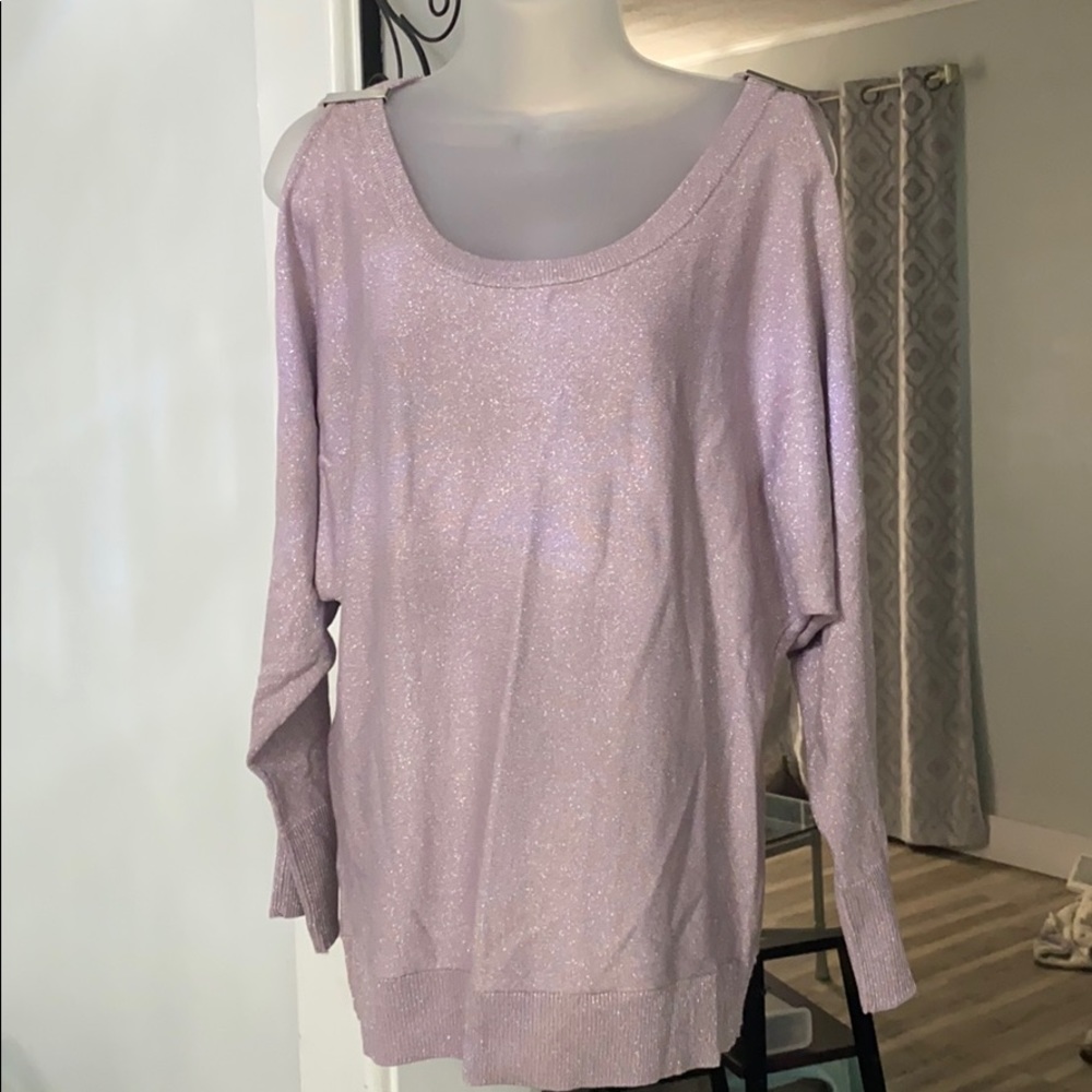 Open shoulder sweater